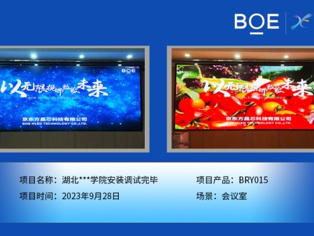 昌都湖北**學院會議室BRY015安裝調試完畢（1）