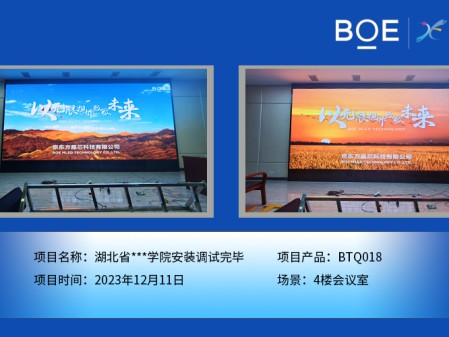 昌都湖北省**學院4樓會議室BTQ018安裝調試完畢