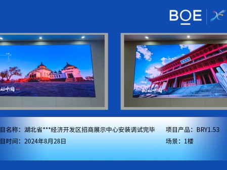 昌都湖北省***經(jīng)濟(jì)開發(fā)區(qū)招商展示中心安裝調(diào)試完畢