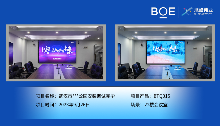 昌都武漢市**公園22樓會議室BTQ015安裝調試完畢