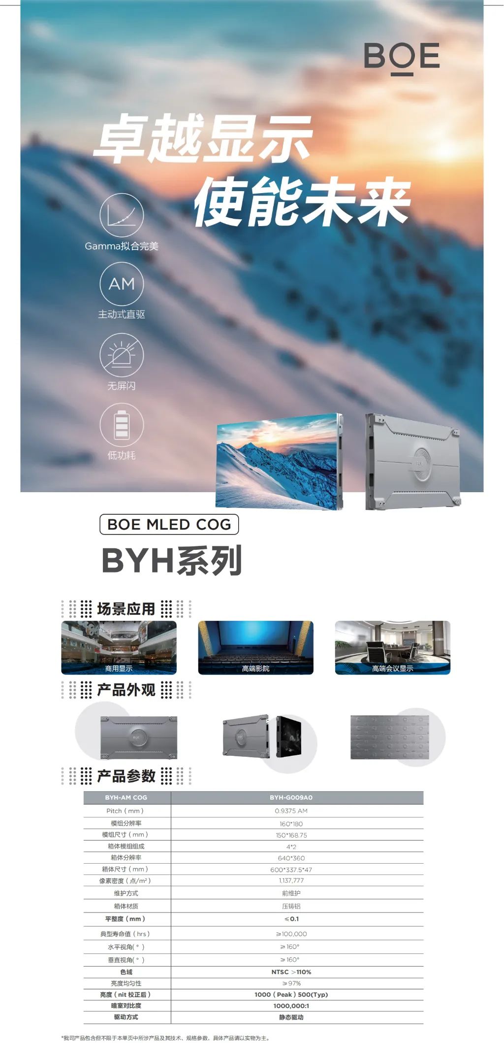 迪慶BOE MLED COG BYH系列 卓越顯示 使能未來